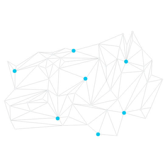 dots and lines creating a topic cluster for SEO Basics